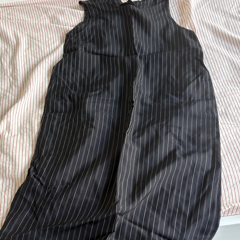 Zara Black Pinstripe Sleeveless dress